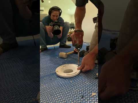 My preferred way to add a toilet flange in a bathroom remodel
