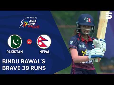 Bindu Rawal’s Brave 39 Runs💔| Pakistan A Women vs Nepal Women | Women's Asia Cup Rising Stars | ZM1K