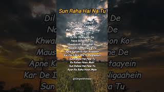 Download lagu Try with your own voice ✨🥺 |Sun Raha Hai Na Tu|#trywithyourownvoice #songlyrics #songs mp3