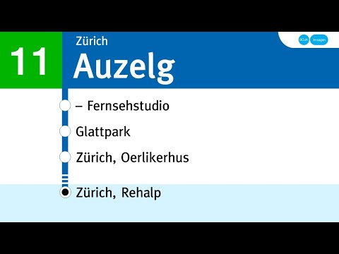 VBZ/ZVV Ansagen | 11 Zürich Auzelg - Rehalp | 2024 | BoJa Ansagen