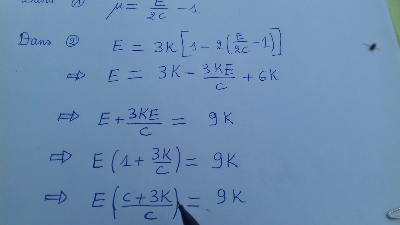 MMC :   Expressions du module de Young