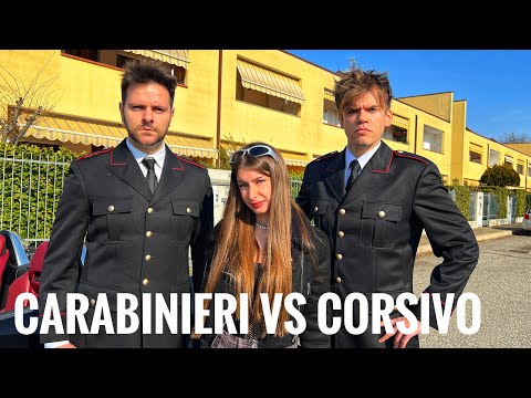 CARABINIERI 👮🏻‍♂️ Quando Fermi LA PROF DEL CORSIVO😨 - iPantellas & Elisa Esposito