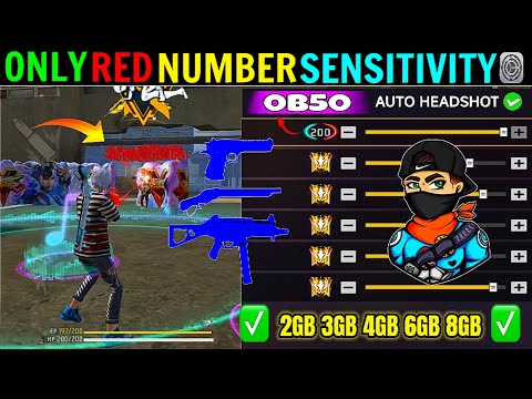 All Gun Headshot Sensitivity Setting After New OB50 Update | Free Fire Max Auto Headshot Sensitivity