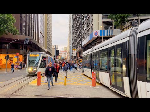 Walking along Rio Branco Avenue | Downtown Rio de Janeiro【4K UHD】 Brazil, July 2024