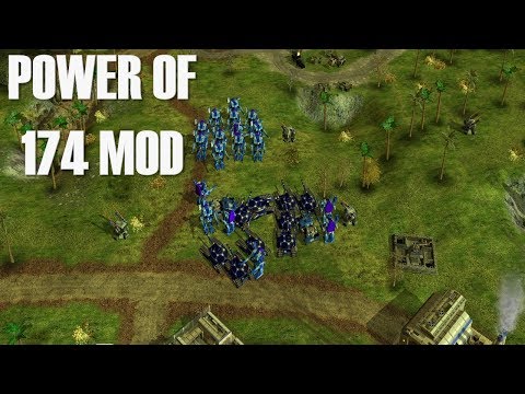 The Power of 174 Mod -  USA Hard AI vs Nasty Man General - Natural Threats Big Memes