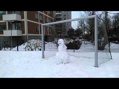 Veto lumiukkoa päähän