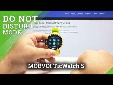 How to Activate Do Not Disturb Mode in MOBVOI TicWatch S - Silent Mode