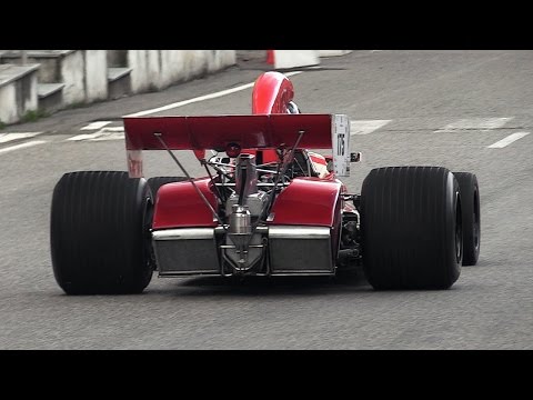 1972 BRM P180 F1 Car - 3.0L V12 Engine Sound at Vernasca Silver Flag 2016