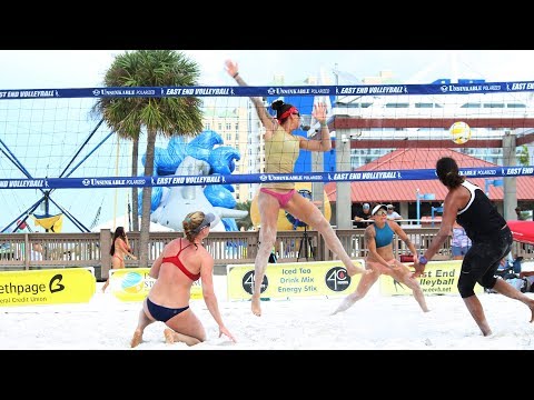 BEACH VOLLEYBALL | Women's Open Final | Game 1 | Big Shot South | Clearwater Beach FL 2019 Video