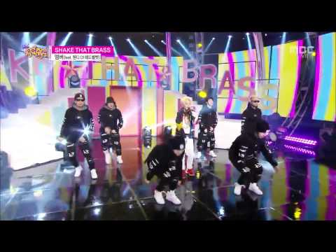 HD l 150214 fx Amber   Shake That Brass feat TaeYeon  SNSD  @ Music Core