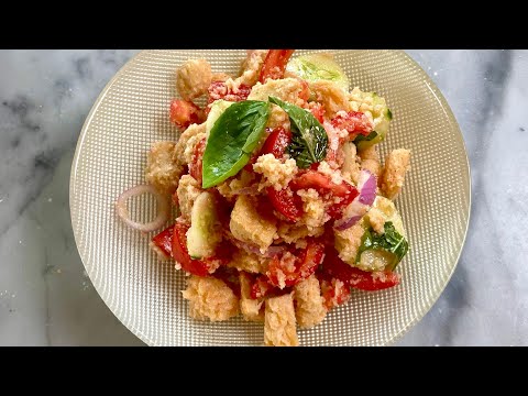 Panzanella Toscana Ricetta Povera di una Volta #live #panzanella #ricette