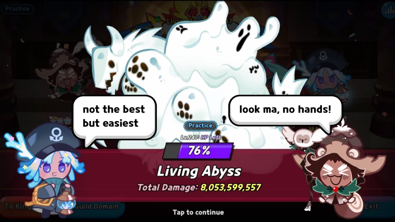 3 Buttons Only Gameplay! 8B+ Living Abyss! Easy - Consistent - Safe || Cookie Run Kingdom