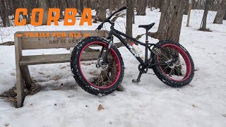 Northwest Park (Eau Claire, WI) - Tilted - Winter Fat Tire Ride (Helmet Cam)
