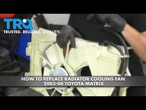 How to Replace Radiator Cooling Fan 2003-08 Toyota Matrix