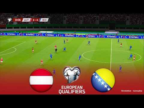 AUSTRIA vs BOSNIA AND HERZEGOVINA Live | FIFA World Cup 2026 Qualifiers Simulation PES 2021 Gameplay