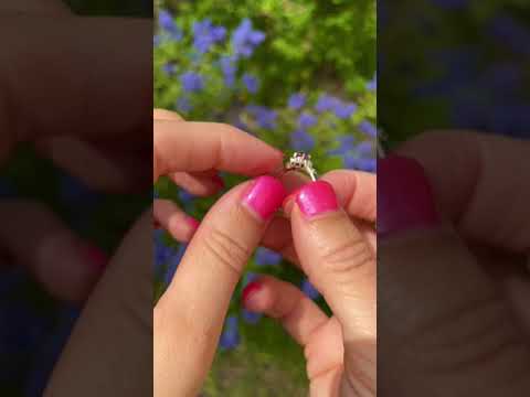 Vintage Amethyst & Diamond 9ct Gold Cluster Ring