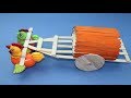 How To Make A Cart With Ice Cream Sticks Popsicle Sticks Crafts 5 MINUTE CRAFTS VIDEOS