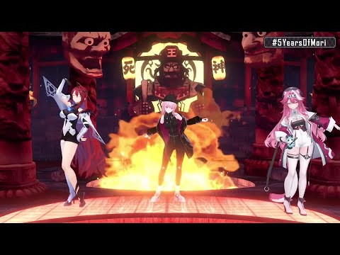 Calli, Raora & Elizabeth Sing Let's End The World 【5YearsOfMori】