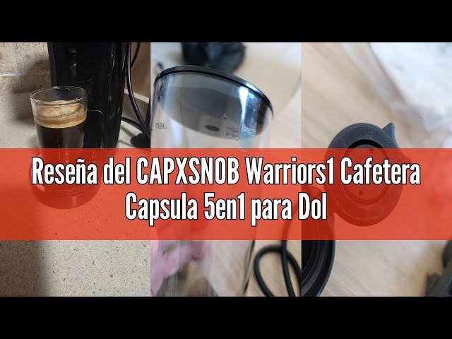 Vídeo relacionado con Warriors1 Cafetera Capsula 5en1 para Dolce Gusto, Nespresso, Lavazza A Modo Mio, Expreso Point y Café Molido, 20bar, 0,8L, Automática y Compacta Máquina Multicápsula, Multibebida para Hogar y Oficina