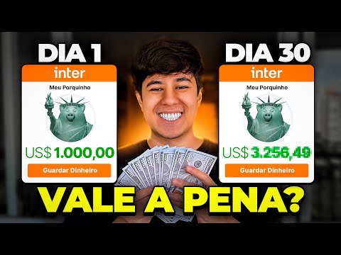 I invested $1,000 in the Banco Inter dollar piggy bank! Did it yield a lot?!