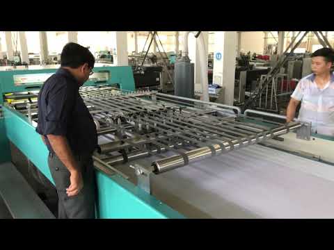 Speedwell 1450 synchro-fly sheeter with 8roll shaftless unwind stands