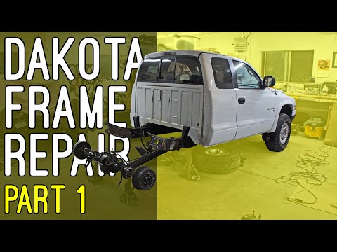 Rusty Frame Repair Dodge Dakota Part 1 - Disassemble the Truck