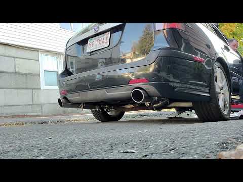 2006 Saab 9-3 Aero 2.8T muffler delete, resonators only