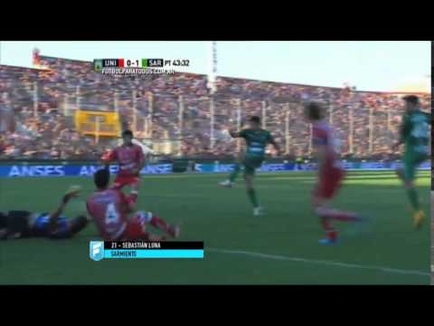Gol de Sebastián Luna  Unión 0-1 Sarmiento
