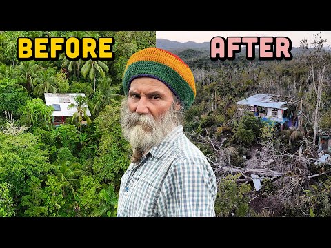 Before & After Hurricane Melissa: Tommy's Yard