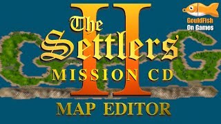 Settlers 2 : Map Editor, paint some happy tree's and little critters.