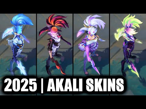ALL AKALI SKINS SPOTLIGHT 2025 | League of Legends