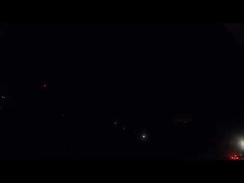 Lightning show in Liberia, West Africa on April fools night
