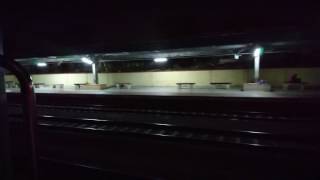 preview picture of video 'Kerala express (12626) entering tiruppur junction at night.'