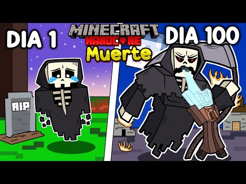 💀Sobreviví 100 DÍAS siendo LA MUERTE en Minecraft HARDCORE!