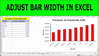How to Make Chart Bars Wider in Excel | Changing Column Width in Chart in Excel