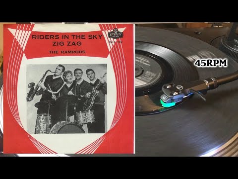The Ramrods - Riders In The Sky, 1961, London American Recordings 45-HLU 9282, Vinyl, 7", 45 RPM,