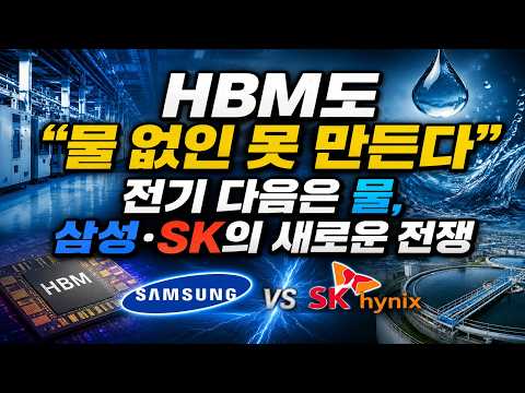 "HBM도 물 없인 못 만든다"...전기 다음은 물, 삼성·SK의 새로운 전쟁