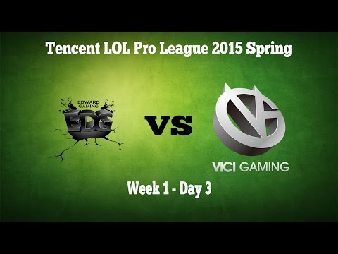 TL;DW - EDG vs VG - Game 2 - LPL Spring 2015 W1D3 Highlights - EDward Gaming vs Vici Stand Gaming