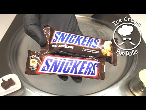 Snickers DUO Ice Cream Rolls | ASMR | Original Snickers and Snickers Ice Cream Food Transformation
