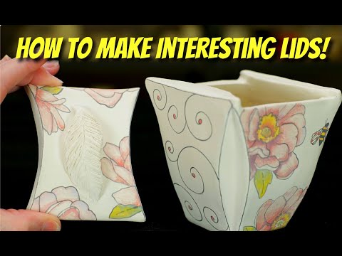 Making Lids for Pottery - UNIQUE LIDS WITH TEMPLATES!!