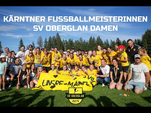 SV Oberglan Damen bitten zur Meisterfeier 2021/22