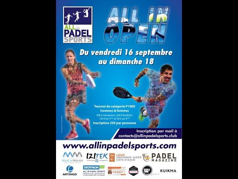 P1000 All-In Padel Sports - Finale Dames et Finale Messieurs