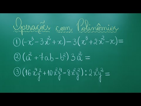 POLINÔMIOS - OPERAÇÕES COM POLINÔMIOS - Professora Angela Matemática