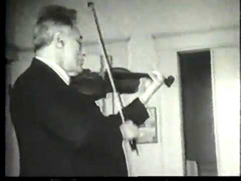 Fritz Kreisler extended silent film