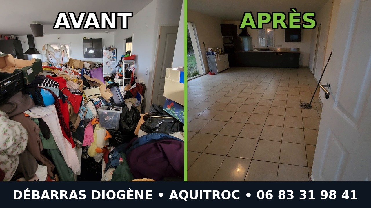 Intervention de nettoyage d'un logement en syndrome de Diogène par Aquitroc