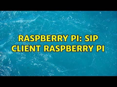 Raspberry Pi: Sip client raspberry pi