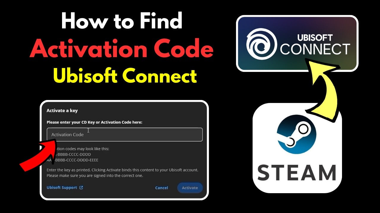 Find Ubisoft Connect Activation Code on Steam | Manage CD Keys Steam for Ubisoft Activation Key Code