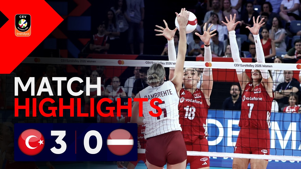 Highlights | TÜRKIYE vs. LATVIA | CEV Trendyol Eurovolley 2026 | Women