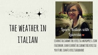 Learn Italian: the weather