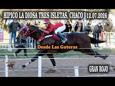 GRAN  ROJO - GRAN PREMIO NACIONALES 300 METROS, HIPICO LA DIOSA, TRES ISLETAS, CHACO 12.07.2026